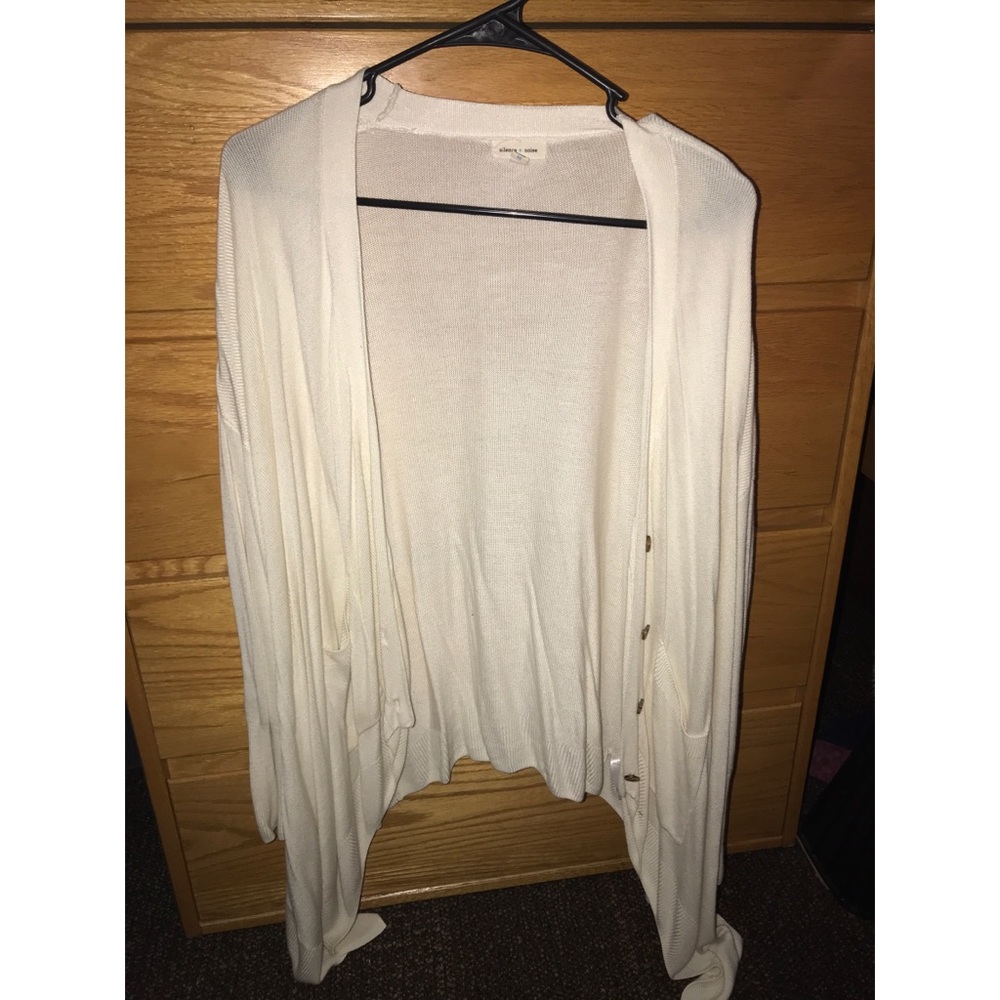 Thin Cream Colored Cardigan
